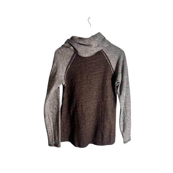 Kuhl Nova Women's Sweatshirt Pullover Cowl Neck Heathered Grey Brown Wool Medium - Picture 4 of 6
